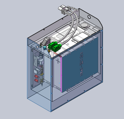 Bateria de lítio vertical 24V300Ah da soldadura de laser do modo da substituição